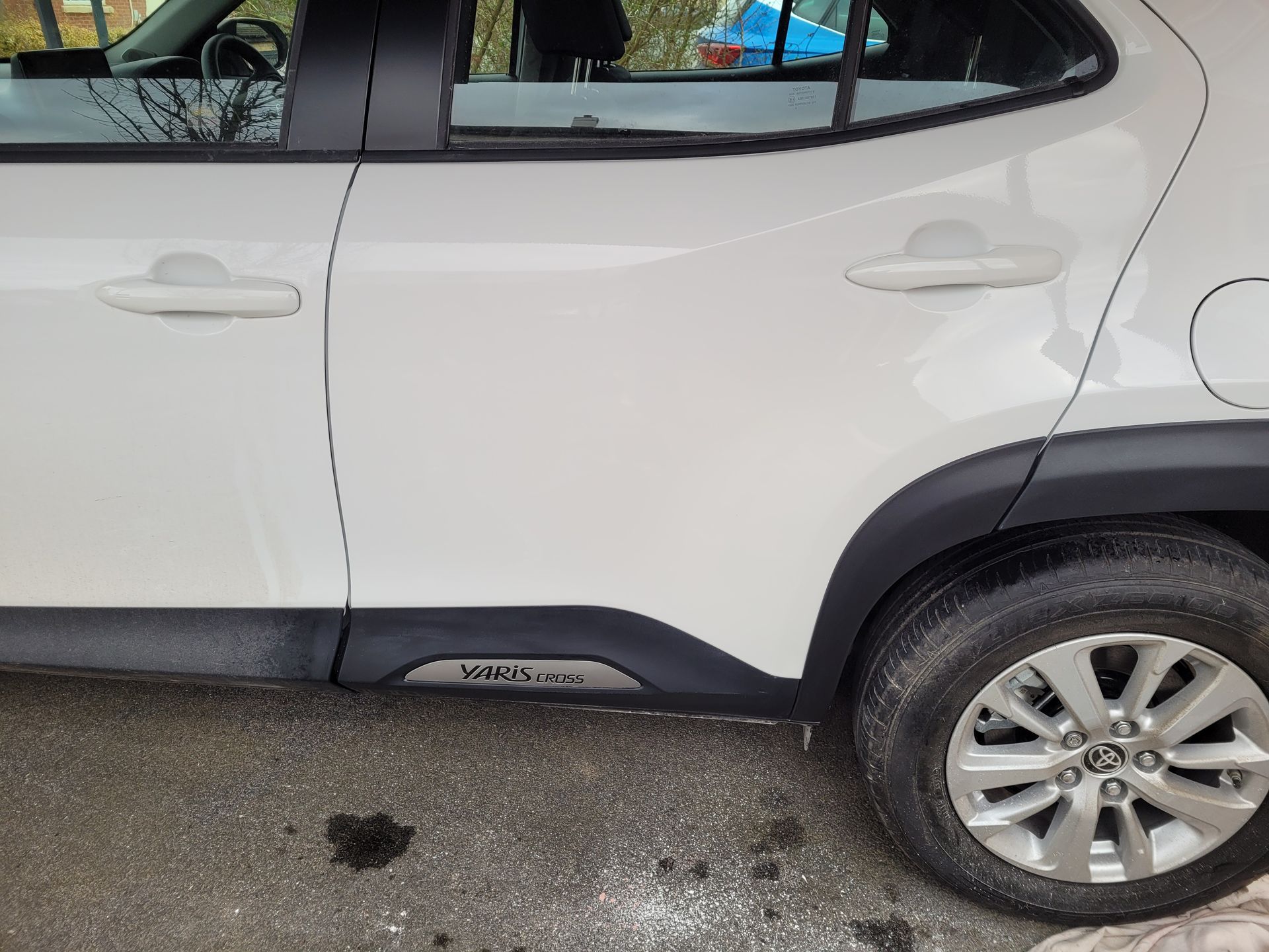 Car dent after repair